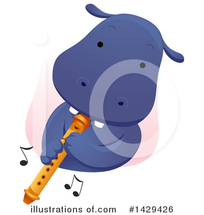 Royalty-Free (RF) Hippo Clipart Illustration by BNP Design Studio - Stock Sample #1429426
