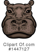 Hippo Clipart #1447127 by Vector Tradition SM