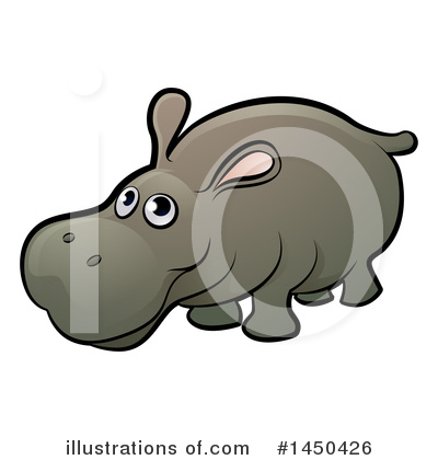 Hippopotamus Clipart #1450426 by AtStockIllustration