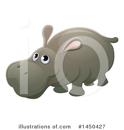 Hippo Clipart #1450427 by AtStockIllustration