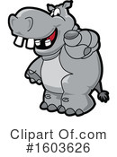 Hippo Clipart #1603626 by Mascot Junction