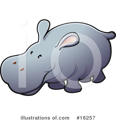 Royalty-Free (RF) Hippo Clipart Illustration by AtStockIllustration - Stock Sample #16257