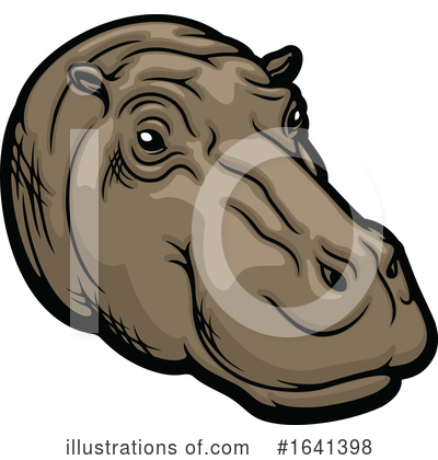 Hippopotamus Clipart #1641398 by Vector Tradition SM