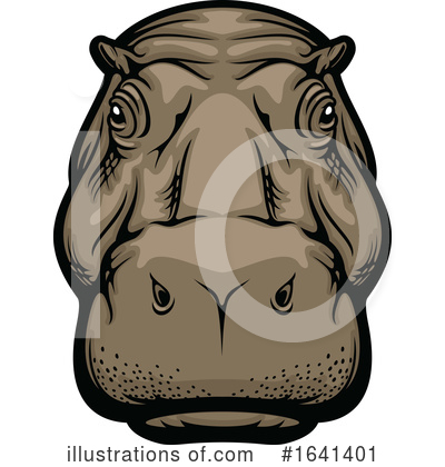 Hippopotamus Clipart #1641401 by Vector Tradition SM