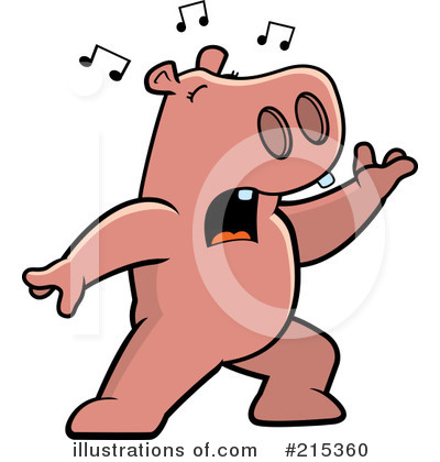 Royalty-Free (RF) Hippo Clipart Illustration by Cory Thoman - Stock Sample #215360