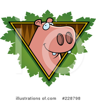 Royalty-Free (RF) Hippo Clipart Illustration by Cory Thoman - Stock Sample #228798
