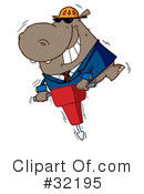 Hippo Clipart #32195 by Hit Toon