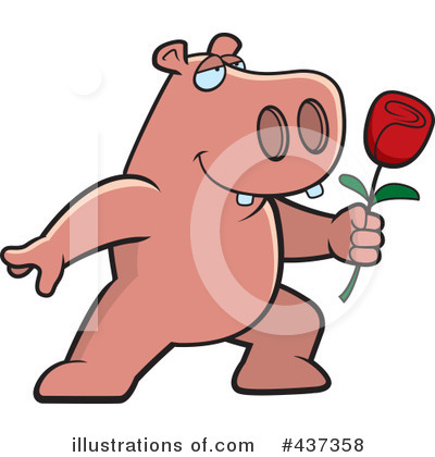 Royalty-Free (RF) Hippo Clipart Illustration by Cory Thoman - Stock Sample #437358