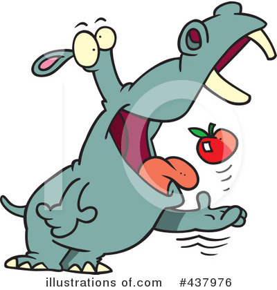 Royalty-Free (RF) Hippo Clipart Illustration by toonaday - Stock Sample #437976