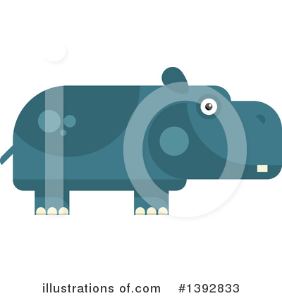 Hippopotamus Clipart #1392833 by Vector Tradition SM