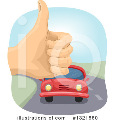 Royalty-Free (RF) Hitchhiker Clipart Illustration by BNP Design Studio - Stock Sample #1321860