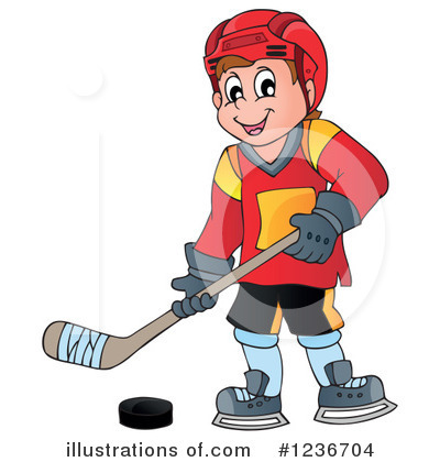 Royalty-Free (RF) Hockey Clipart Illustration by visekart - Stock Sample #1236704