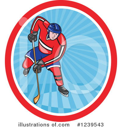 Royalty-Free (RF) Hockey Clipart Illustration by patrimonio - Stock Sample #1239543