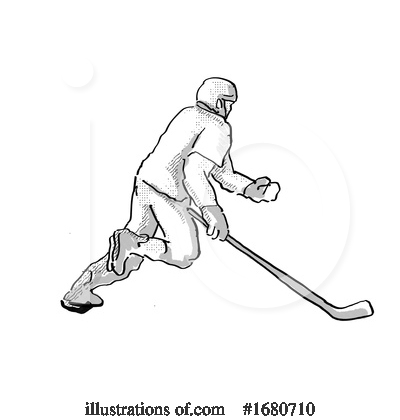 Royalty-Free (RF) Hockey Clipart Illustration by patrimonio - Stock Sample #1680710