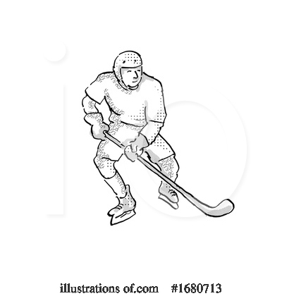 Royalty-Free (RF) Hockey Clipart Illustration by patrimonio - Stock Sample #1680713