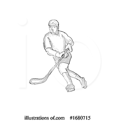 Royalty-Free (RF) Hockey Clipart Illustration by patrimonio - Stock Sample #1680715