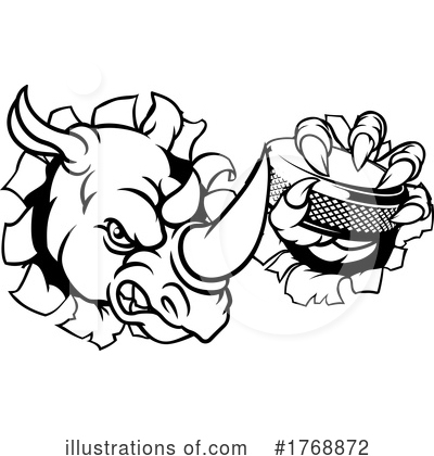 Rhinoceros Clipart #1768872 by AtStockIllustration