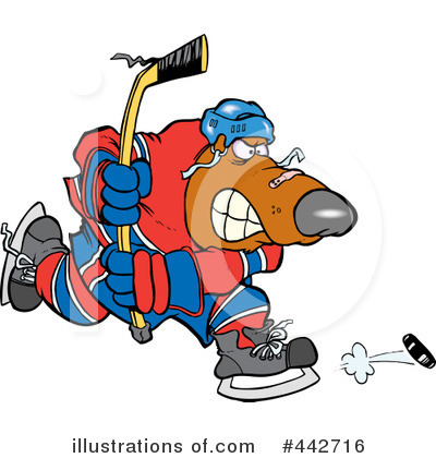Royalty-Free (RF) Hockey Clipart Illustration by toonaday - Stock Sample #442716