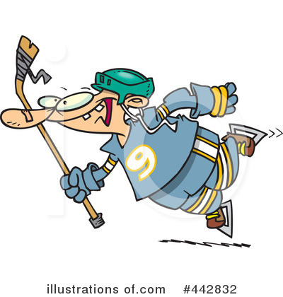 Royalty-Free (RF) Hockey Clipart Illustration by toonaday - Stock Sample #442832