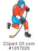 Hockey Player Clipart #1267226 by patrimonio