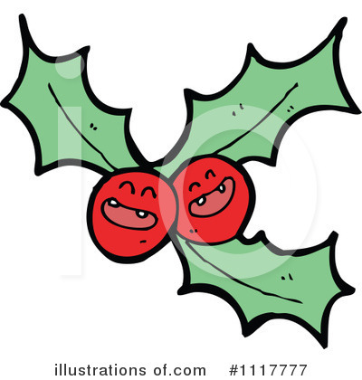 Royalty-Free (RF) Holly Clipart Illustration by lineartestpilot - Stock Sample #1117777