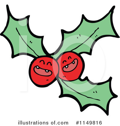 Royalty-Free (RF) Holly Clipart Illustration by lineartestpilot - Stock Sample #1149816