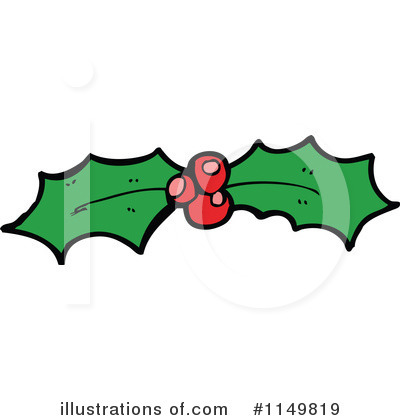 Royalty-Free (RF) Holly Clipart Illustration by lineartestpilot - Stock Sample #1149819