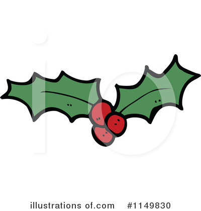Royalty-Free (RF) Holly Clipart Illustration by lineartestpilot - Stock Sample #1149830