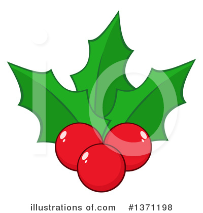 Royalty-Free (RF) Holly Clipart Illustration by Hit Toon - Stock Sample #1371198