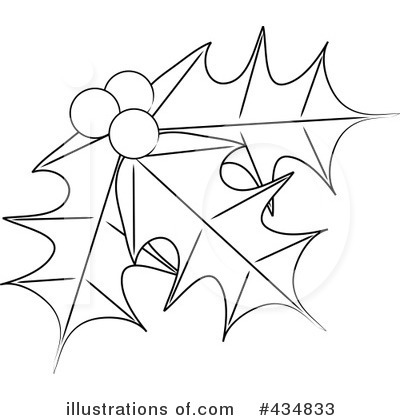 Royalty-Free (RF) Holly Clipart Illustration by Pams Clipart - Stock Sample #434833