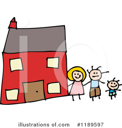 Royalty-Free (RF) Home Clipart Illustration by lineartestpilot - Stock Sample #1189597