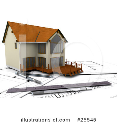 Royalty-Free (RF) Home Clipart Illustration by KJ Pargeter - Stock Sample #25545