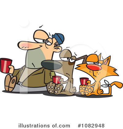 Royalty-Free (RF) Homeless Clipart Illustration by toonaday - Stock Sample #1082948