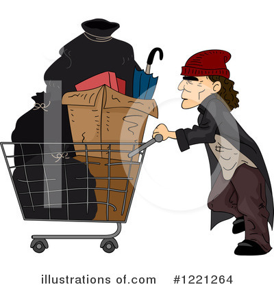 Royalty-Free (RF) Homeless Clipart Illustration by BNP Design Studio - Stock Sample #1221264