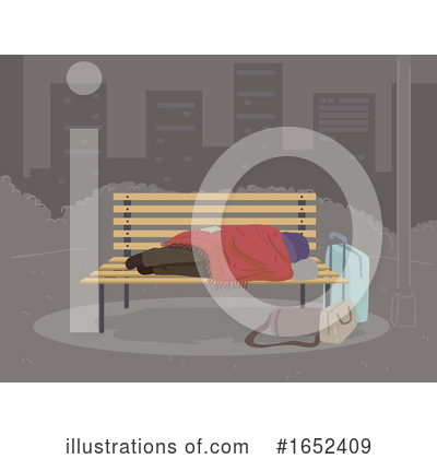 Royalty-Free (RF) Homeless Clipart Illustration by BNP Design Studio - Stock Sample #1652409