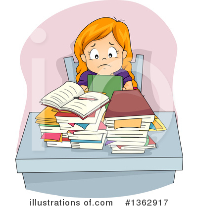 Studying Clipart #1362917 by BNP Design Studio