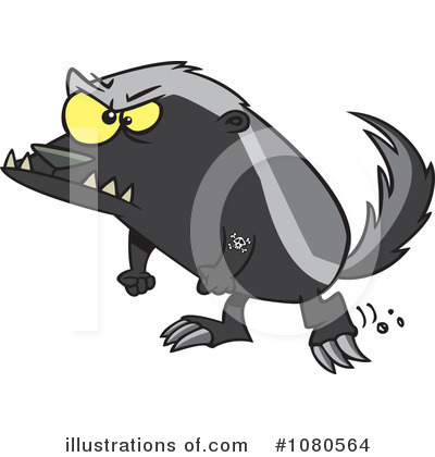 Royalty-Free (RF) Honey Badger Clipart Illustration by toonaday - Stock Sample #1080564