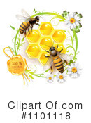 Honey Bee Clipart #1101118 by merlinul