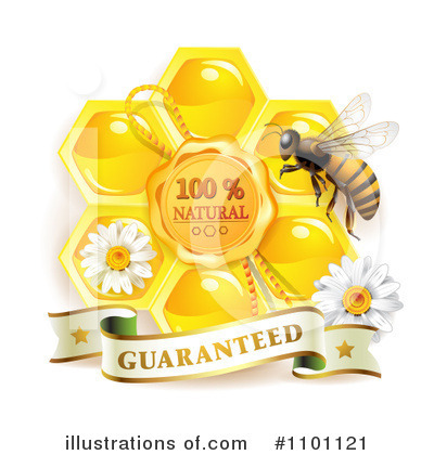 Royalty-Free (RF) Honey Bee Clipart Illustration by merlinul - Stock Sample #1101121