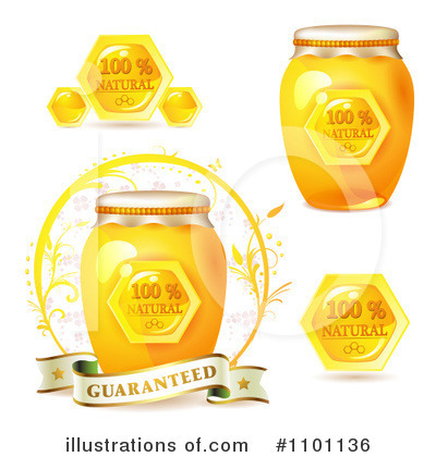 Royalty-Free (RF) Honey Clipart Illustration by merlinul - Stock Sample #1101136