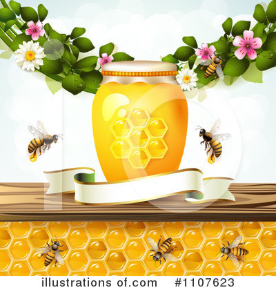 Royalty-Free (RF) Honey Clipart Illustration by merlinul - Stock Sample #1107623