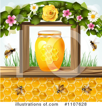 Royalty-Free (RF) Honey Clipart Illustration by merlinul - Stock Sample #1107628