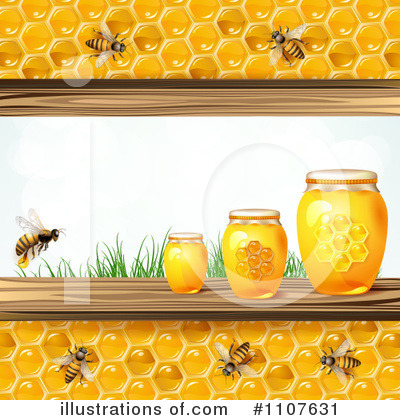 Royalty-Free (RF) Honey Clipart Illustration by merlinul - Stock Sample #1107631