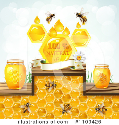 Royalty-Free (RF) Honey Clipart Illustration by merlinul - Stock Sample #1109426