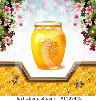 Royalty-Free (RF) Honey Clipart Illustration by merlinul - Stock Sample #1109443