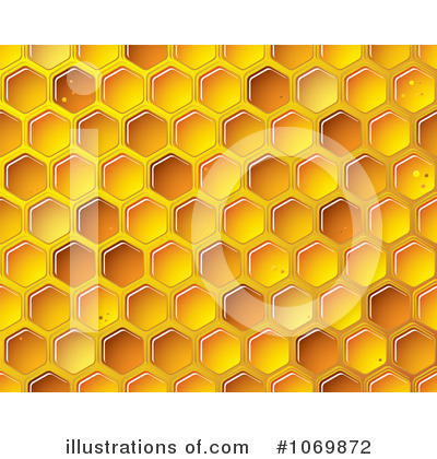 Royalty-Free (RF) Honeycombs Clipart Illustration by michaeltravers - Stock Sample #1069872