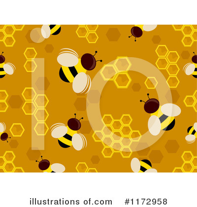 Royalty-Free (RF) Honeycombs Clipart Illustration by BNP Design Studio - Stock Sample #1172958