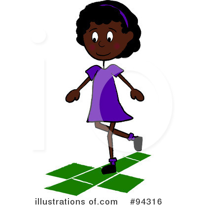 Royalty-Free (RF) Hopscotch Clipart Illustration by Pams Clipart - Stock Sample #94316