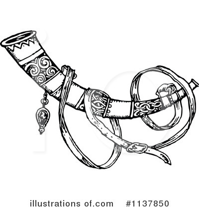 Royalty-Free (RF) Horn Clipart Illustration by Prawny Vintage - Stock Sample #1137850