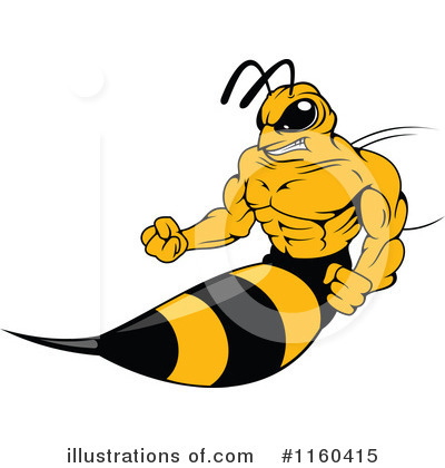 Bee Clipart #1160415 by Vector Tradition SM